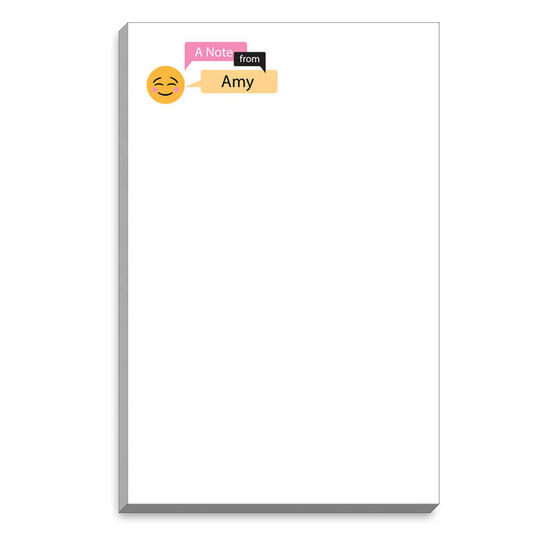 Emoji Blushing Speech Bubble Notepads